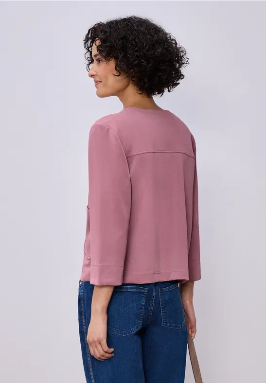 Silk-Look Jacke clouded blush