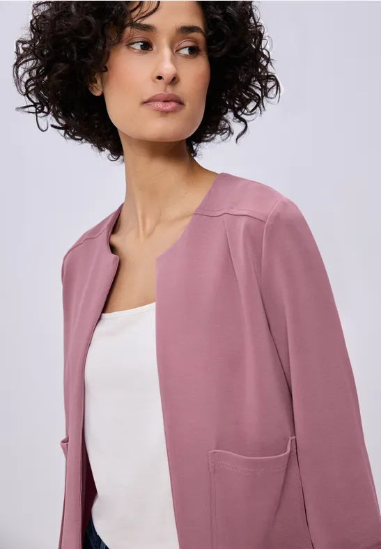 Silk-Look Jacke clouded blush