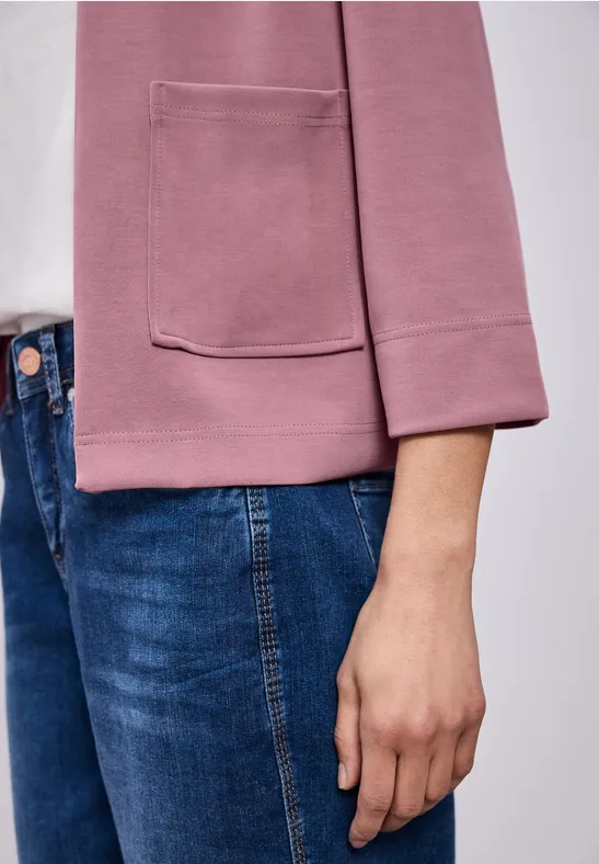 Silk-Look Jacke clouded blush