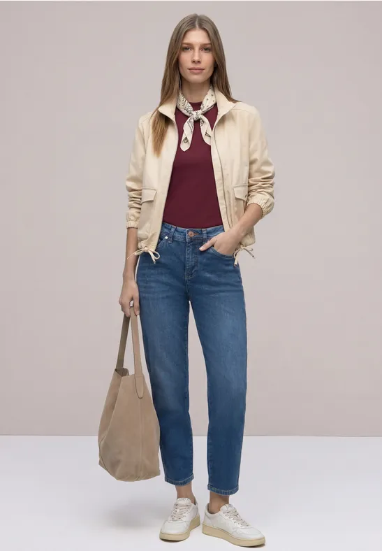 T-shirt de base truffle red