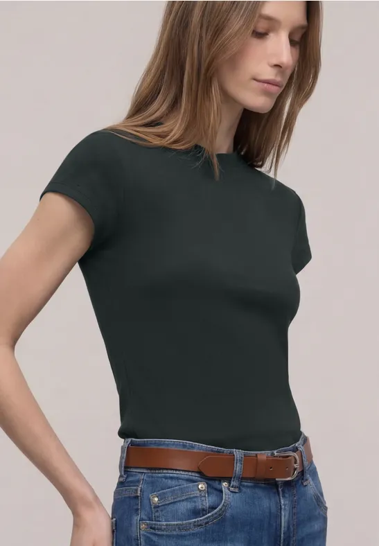 T-shirt de base deep bound green