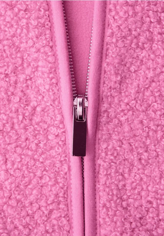 Weste mit Zipper ibis rose