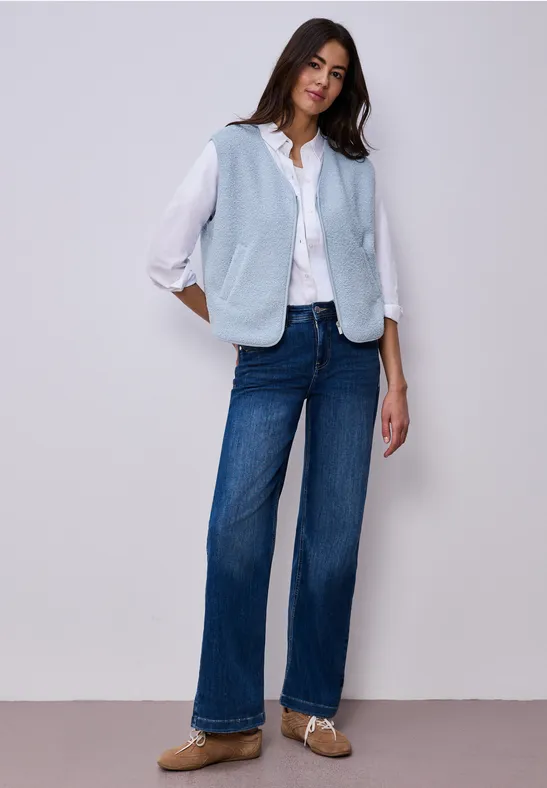 Gilet avec fermeture éclair calm blue