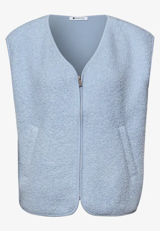 Gilet avec fermeture éclair calm blue