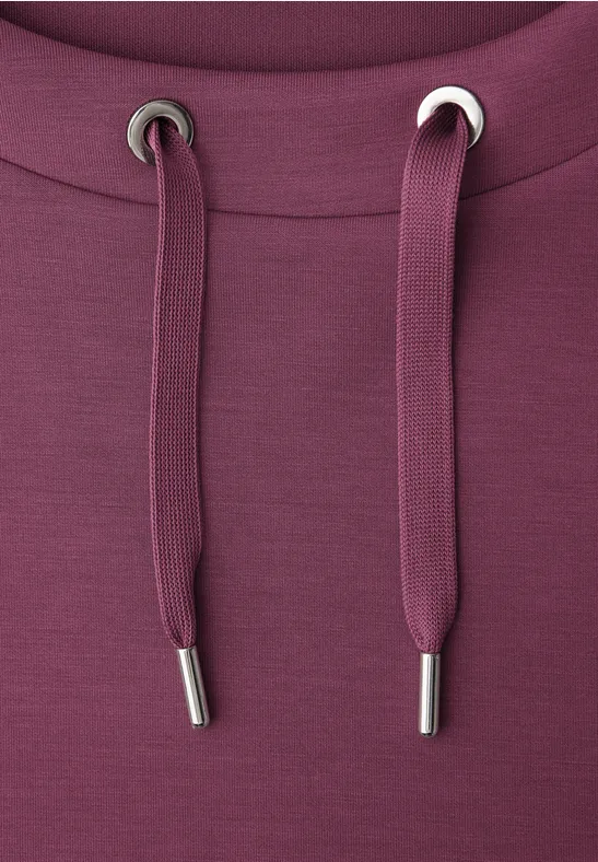 Dropped Shoulder Shirt im Silk-Look dark clouded blush