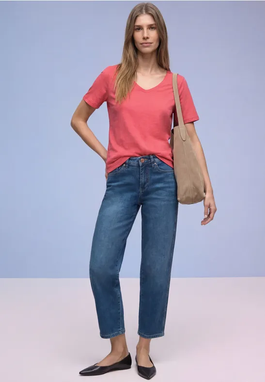 T-shirt de base striking coral