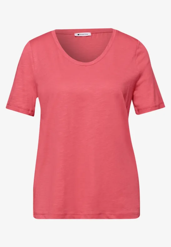 T-shirt de base striking coral