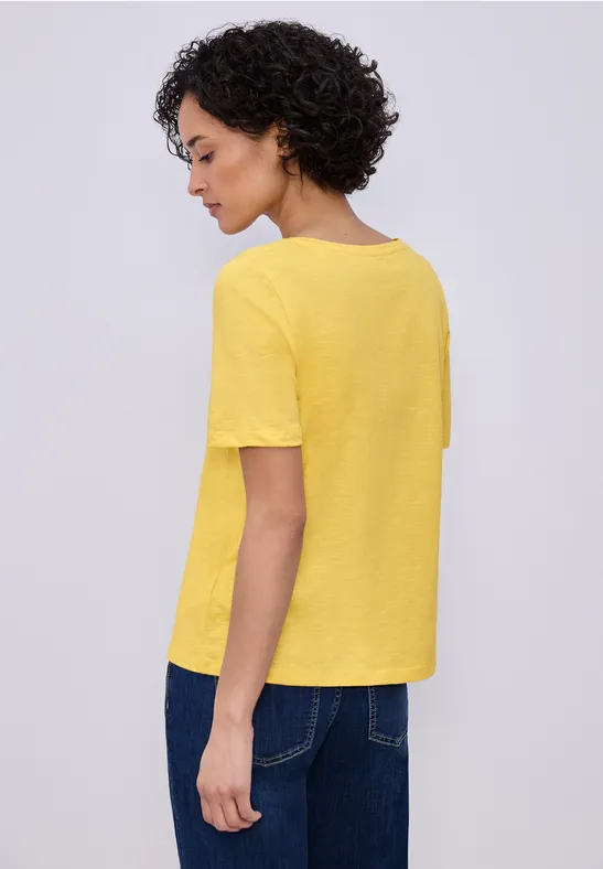 T-shirt de base bloom yellow