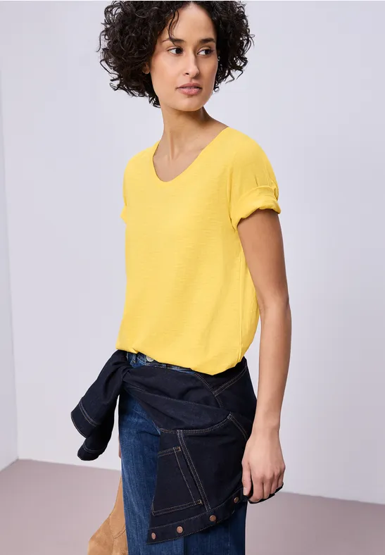 T-shirt de base bloom yellow