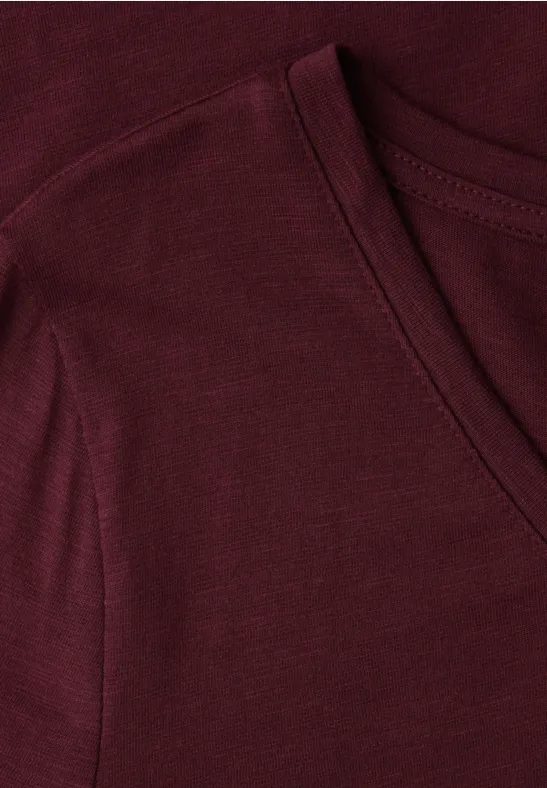 T-shirt de base truffle red