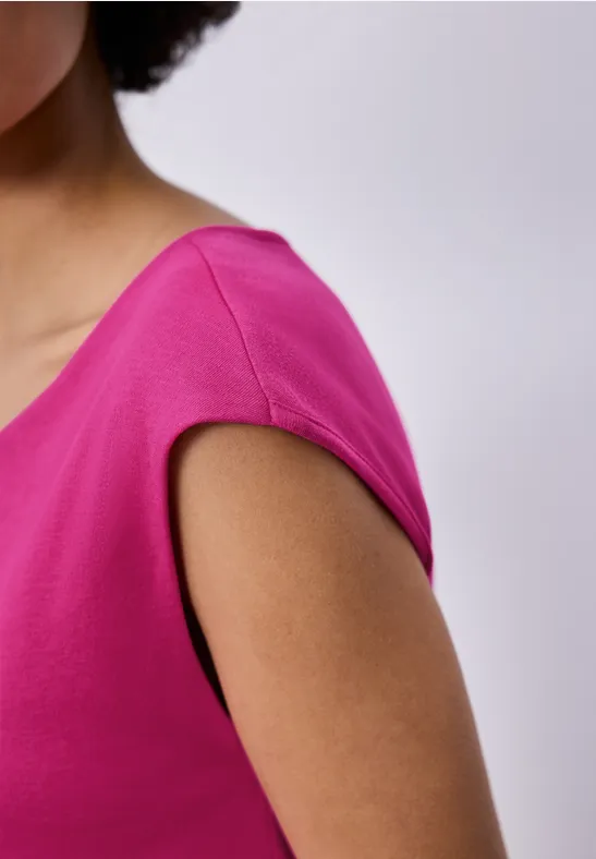 T-shirt de base magenta dream