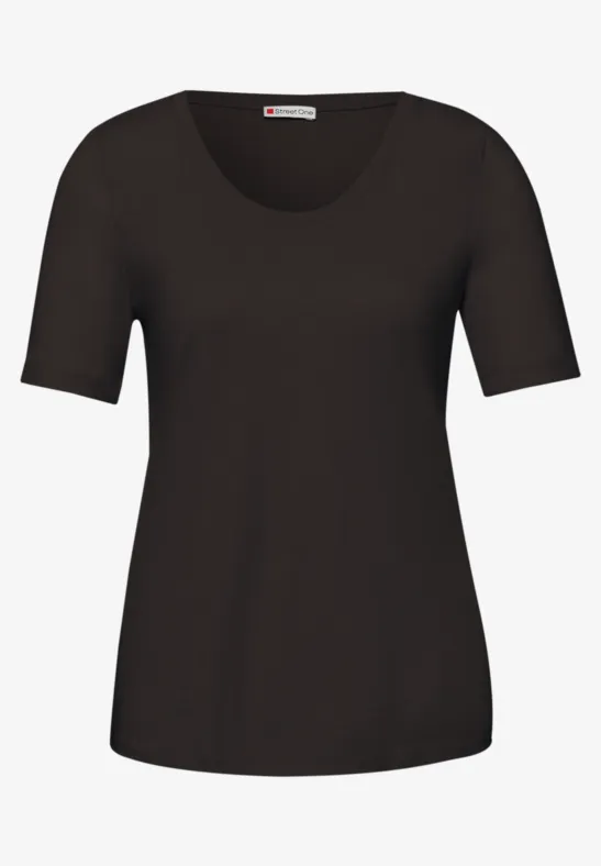 Basic T-Shirt mit Kurzarm im 2er-Pack cotton beige/espresso brown