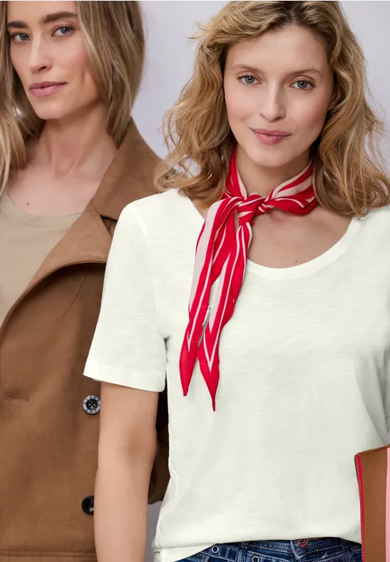 T-shirts basiques en pack de 2 off white/cotton beige