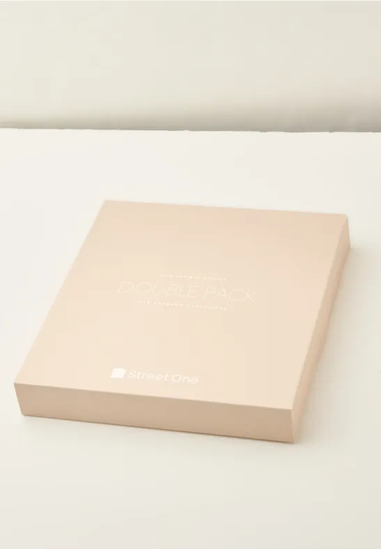 Basic T-Shirts im 2er-Pack black/salsa red