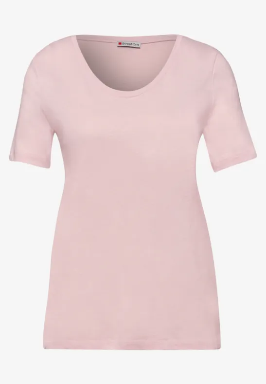 Basic T-Shirt mit Kurzarm im 2er-Pack magenta dream/minimal rose