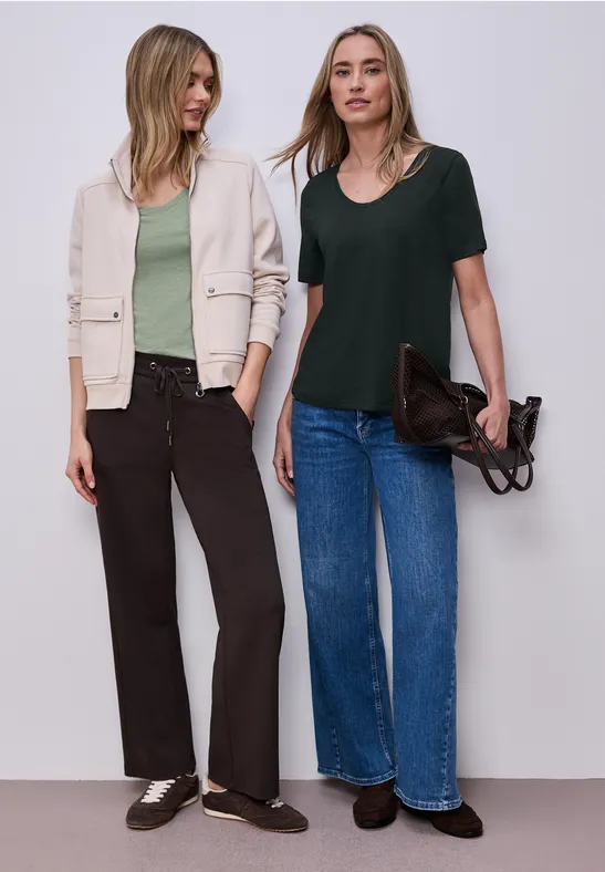 Basic Shirt in een 2-pack mint leaf/deep bound green