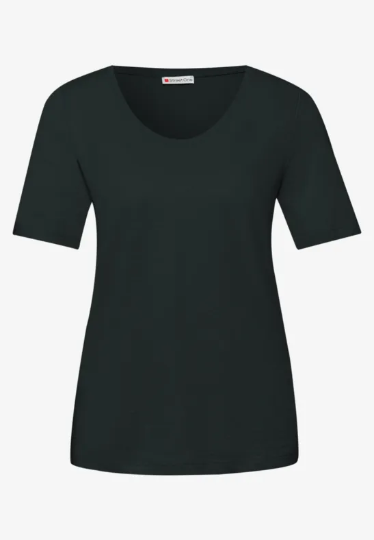 Basic T-Shirt mit Kurzarm im 2er-Pack mint leaf/deep bound green