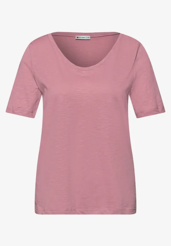 Basic T-Shirts im 2er-Pack espresso brown/clouded blush