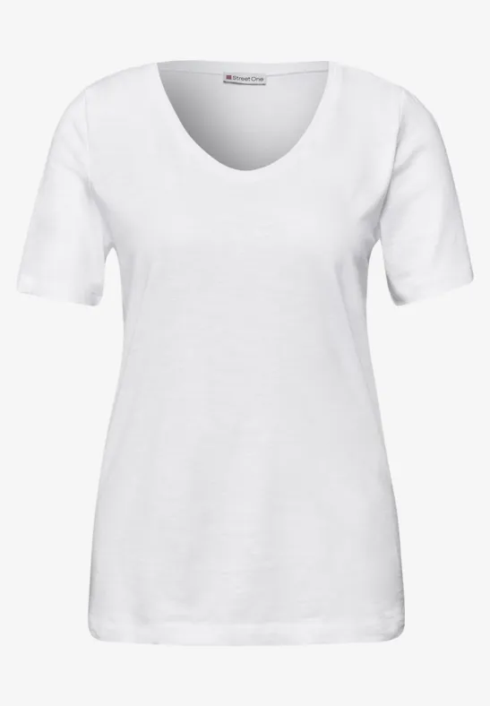 Basic T-Shirts im 2er-Pack white/timeless beige