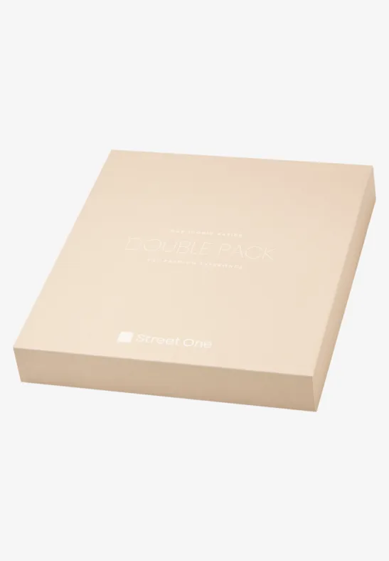 Basic Shirt mit Boatneck im 2er-Pack off white/shadowed navy