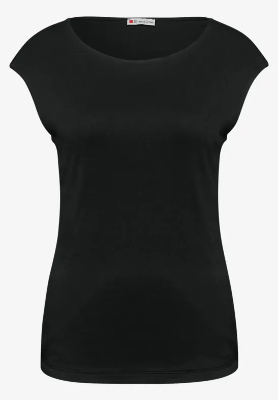 Basic Shirt mit Boatneck im 2er-Pack black/salsa red