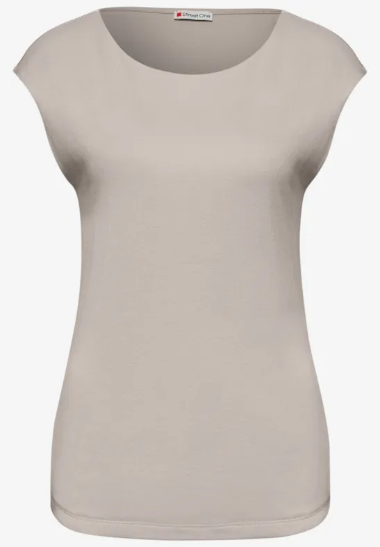 Basic Shirt mit Boatneck im 2er-Pack shadowed navy/timeless beige