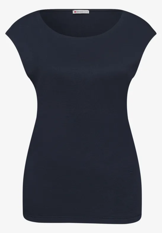 Basic Shirt mit Boatneck im 2er-Pack shadowed navy/truffle red