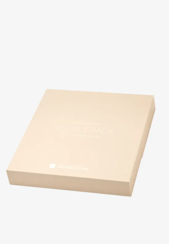 Basic Shirt mit Boatneck im 2er-Pack shadowed navy/truffle red