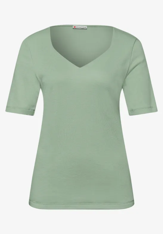 T-shirts avec encolure en cœur en pack de 2 mint leaf/deep bound green
