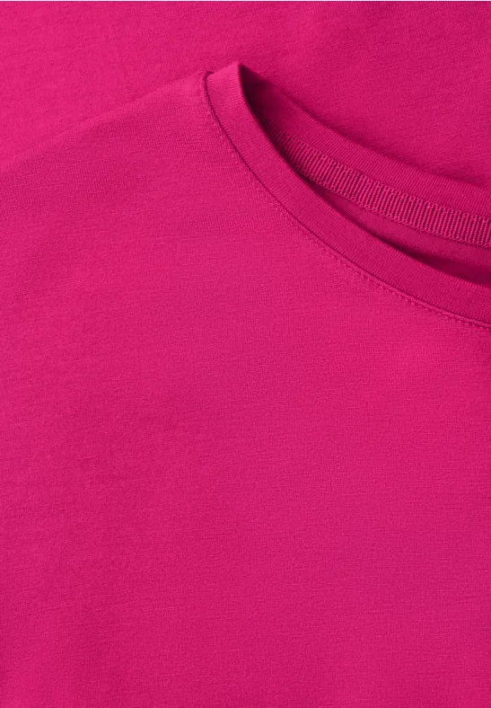 Basic Shirt met schouders magenta dream