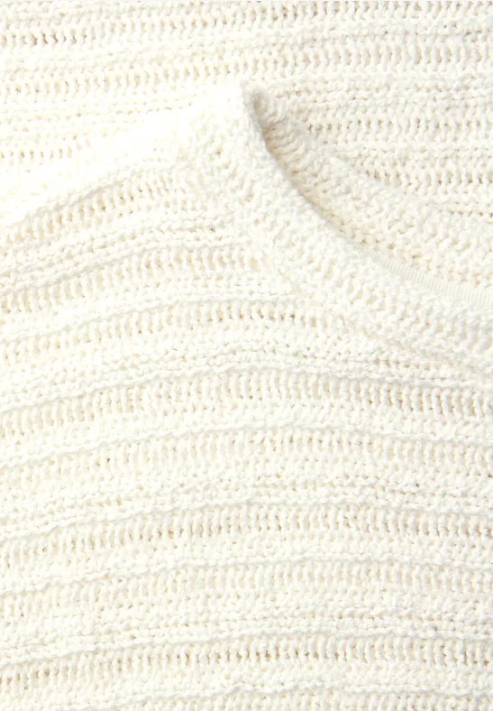 T-shirt à col rond et structure off white