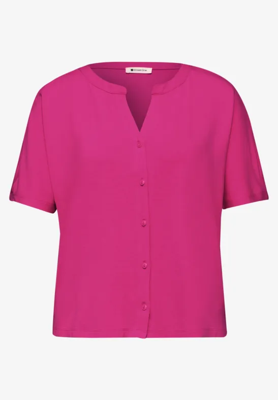 Dropped Shoulder Shirt im Tunika-Look magenta dream