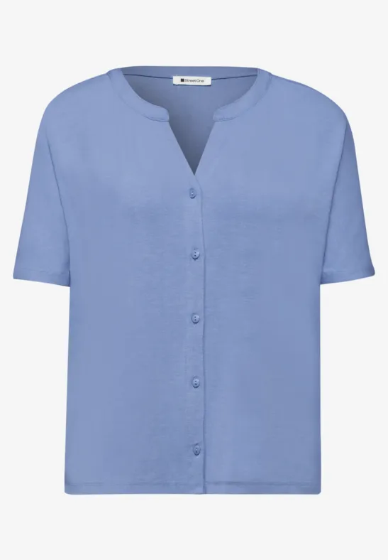 Dropped Shoulder Shirt im Tunika-Look drift blue