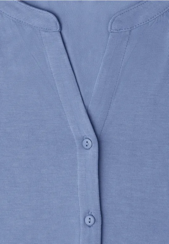 Dropped Shoulder Shirt im Tunika-Look drift blue