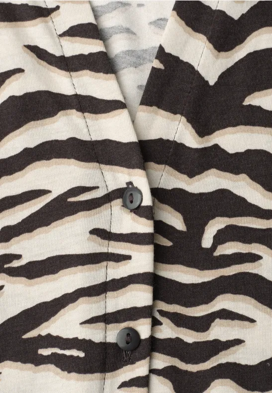 Dropped Shoulder Shirt im Blusen-Look espresso brown