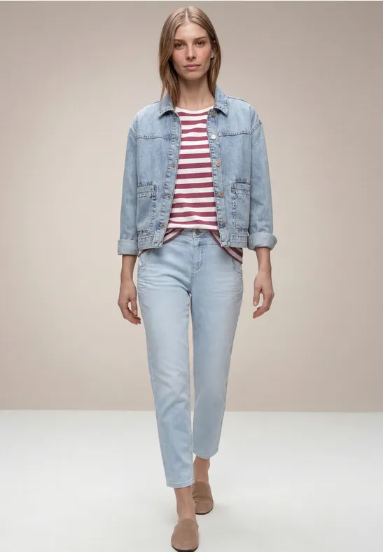 Koszulka na ramiączkach w paski dark clouded blush