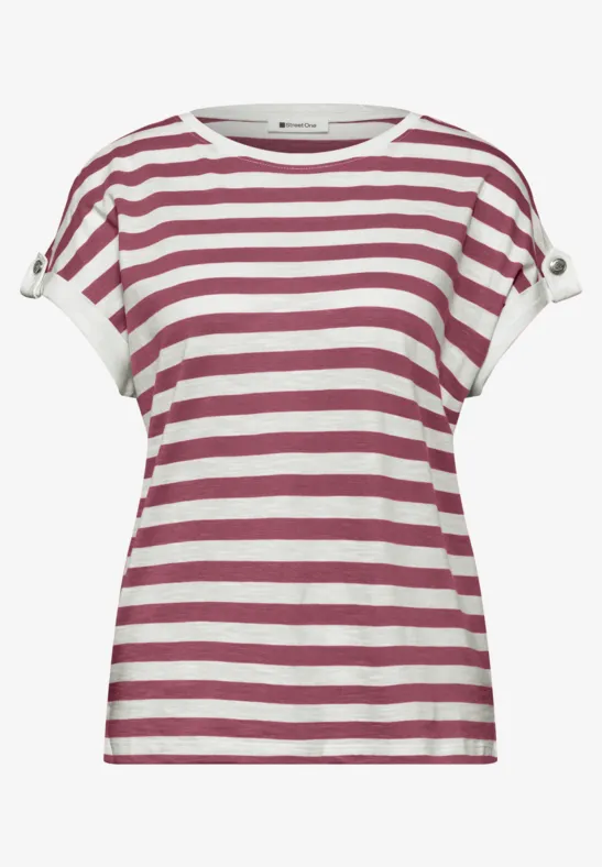 Koszulka na ramiączkach w paski dark clouded blush