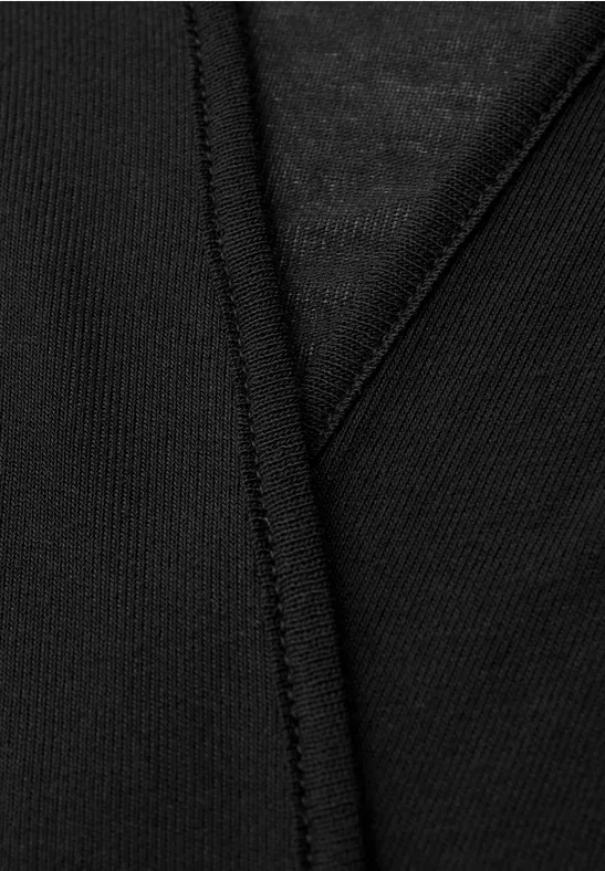 Langarm Jacke in offener Passform Black