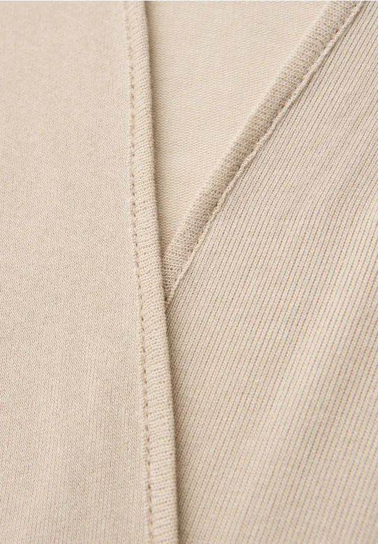 Veste à manches longues, coupe ouverte clay sand