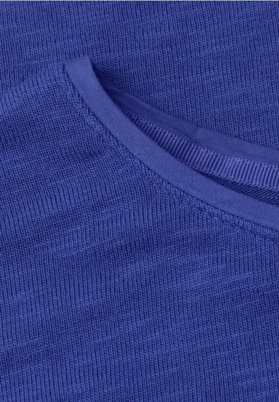 Shirt met korte mouwen en boothals amparo blue