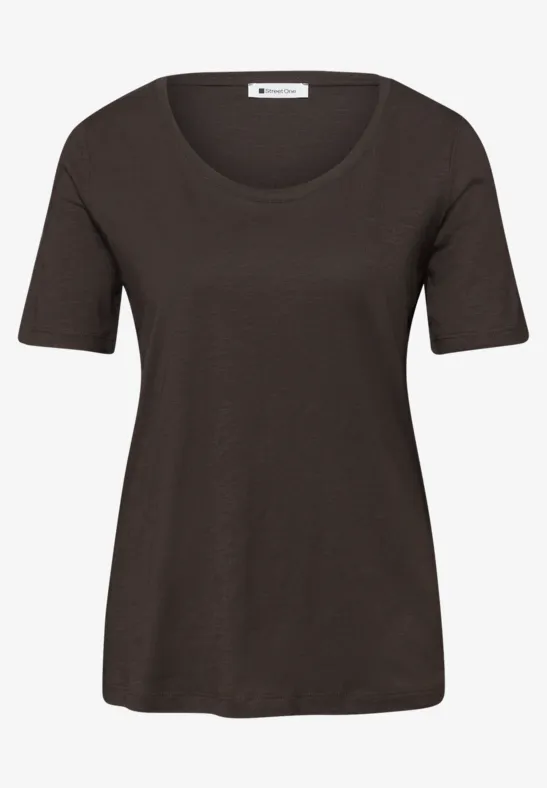 T-shirts avec col en V rond en pack de 2 espresso brown