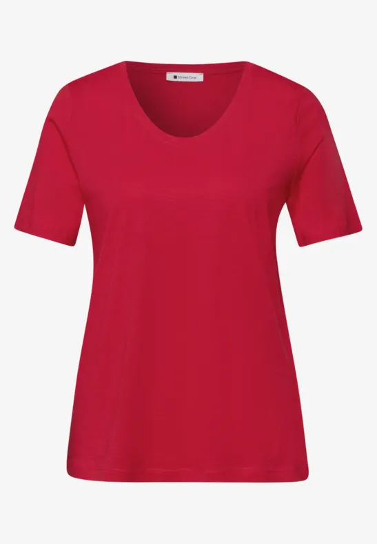 T-shirts avec col en V rond en pack de 2 salsa red