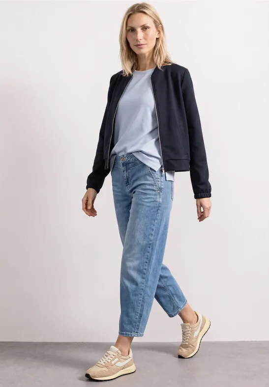 Street One Langarm Jacke im verkürzten Schnitt