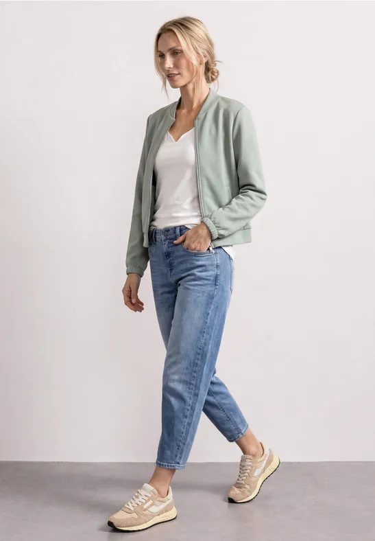 Street One Langarm Jacke im verkürzten Schnitt