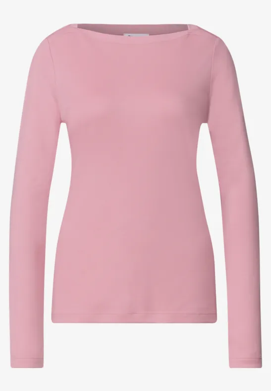 Rosa Langarmshirt