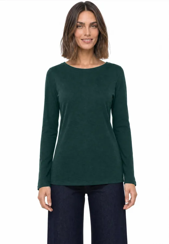 Lot de 2 t-shirts à manches longues et col rond shadow teal/eucalyptus green