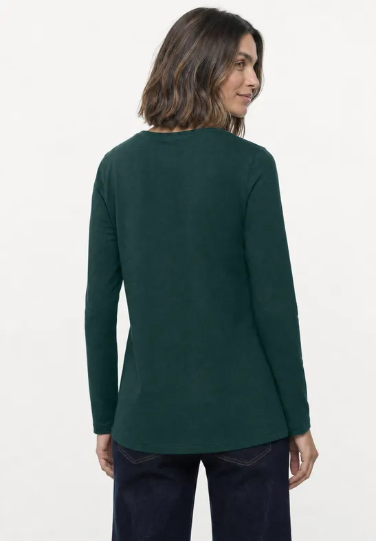 Lot de 2 t-shirts à manches longues et col rond shadow teal/eucalyptus green