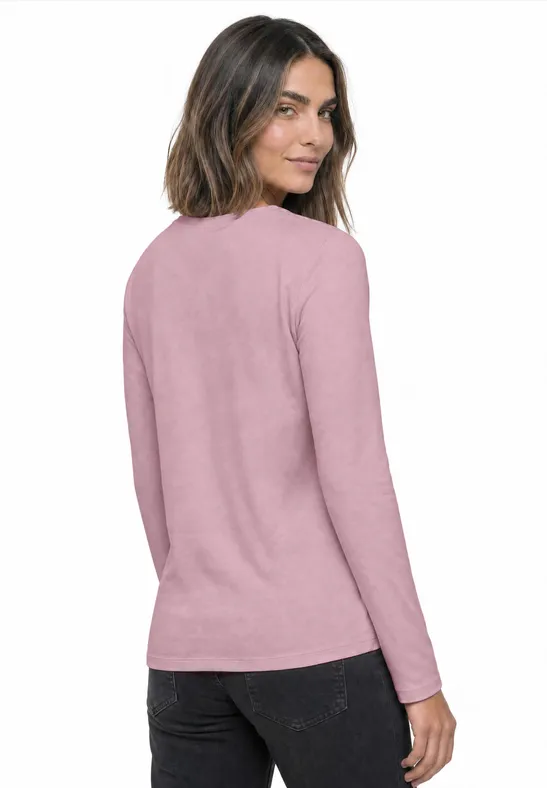 Koszulka z długim rękawem i dekoltem w łódkę - 2 Pack off white/quiet rose