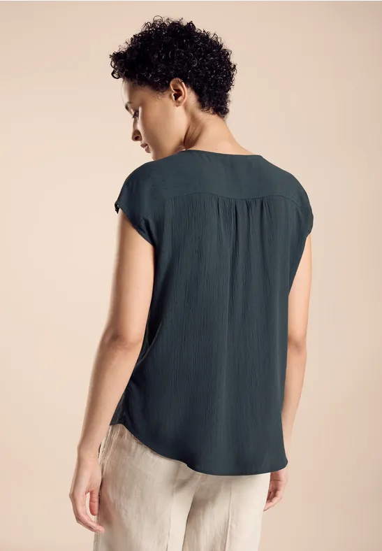 Chemisier Structuré Femme Cecil - Col Chemise, Manches Longues, Poches