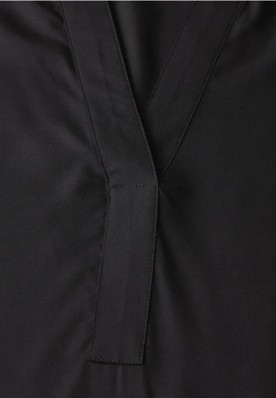 Tuniek met gespleten hals Black